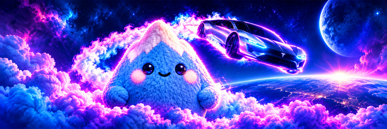 Flying Tesla Roadster Glow